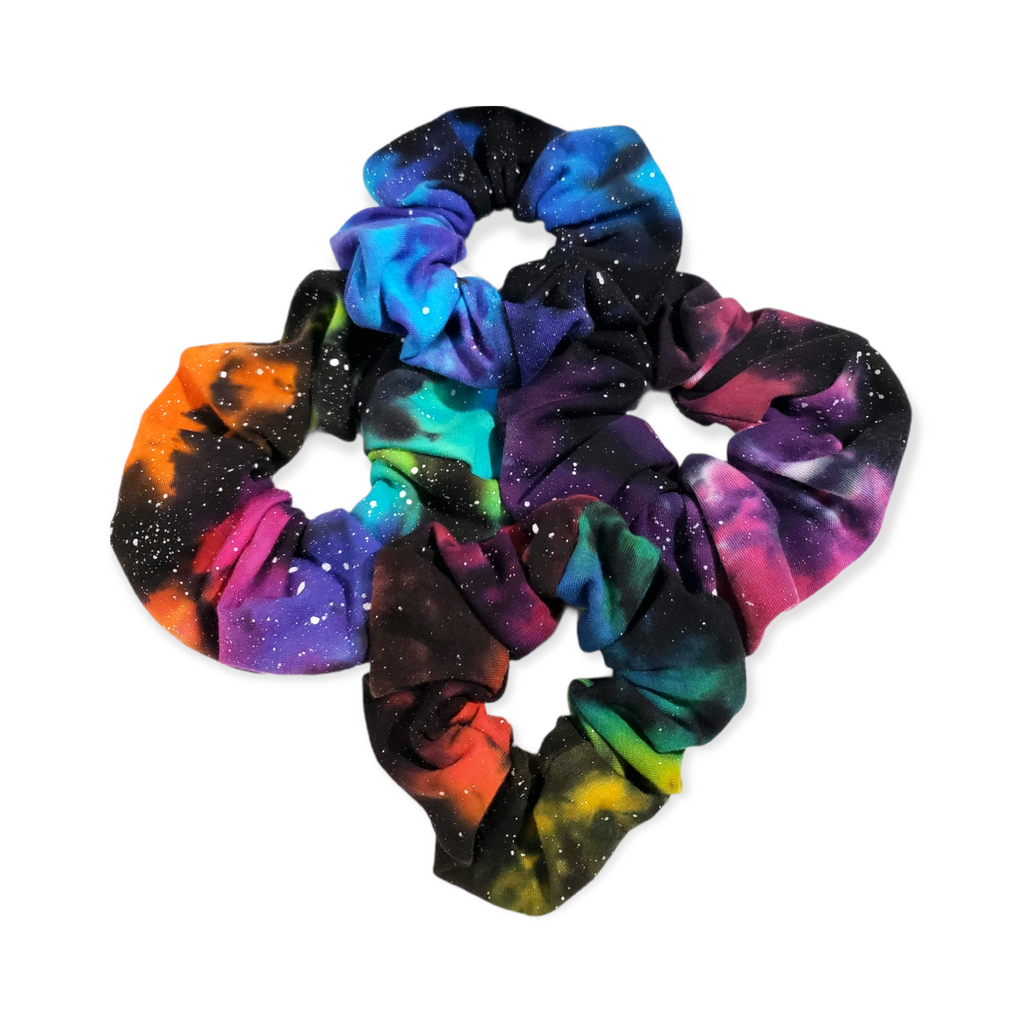 Galaxy Tie Dye Scrunchies