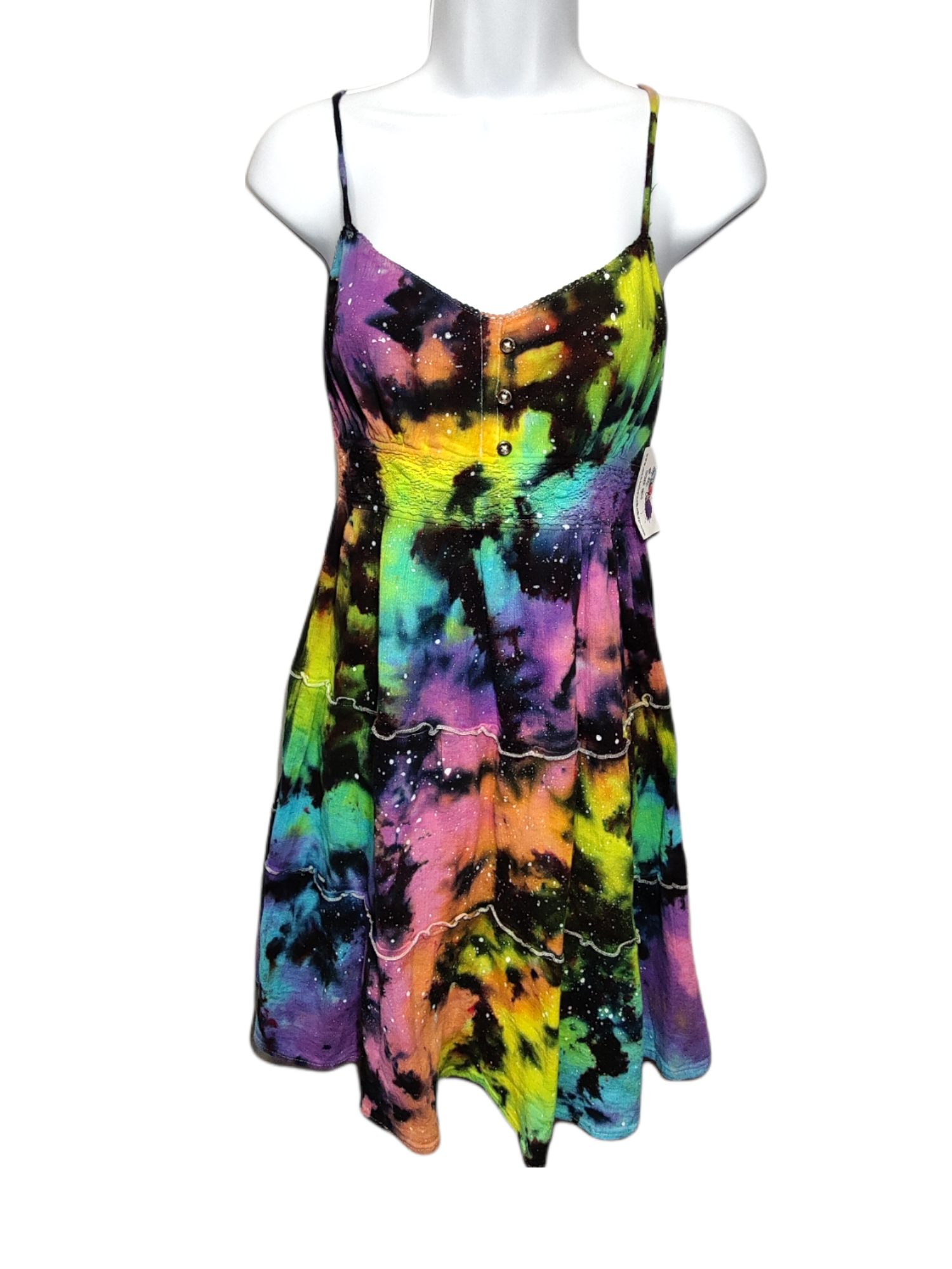 Pastel Galaxy Tie Dye Dress Small