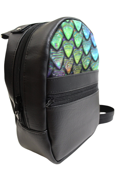 Rainbow Dragon Scales Backpack Purse