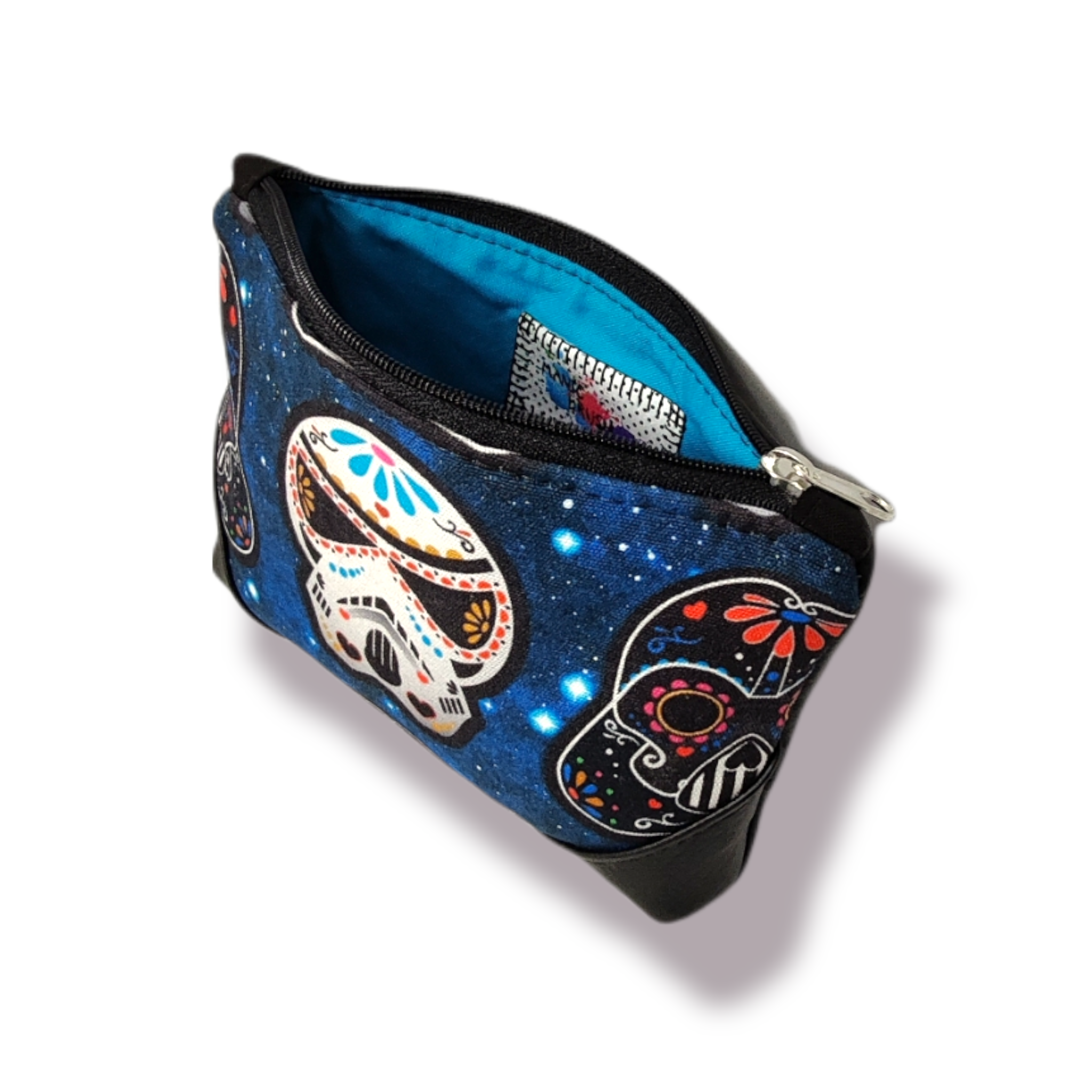Blue Sugar Skulls Little Comfort Pouch