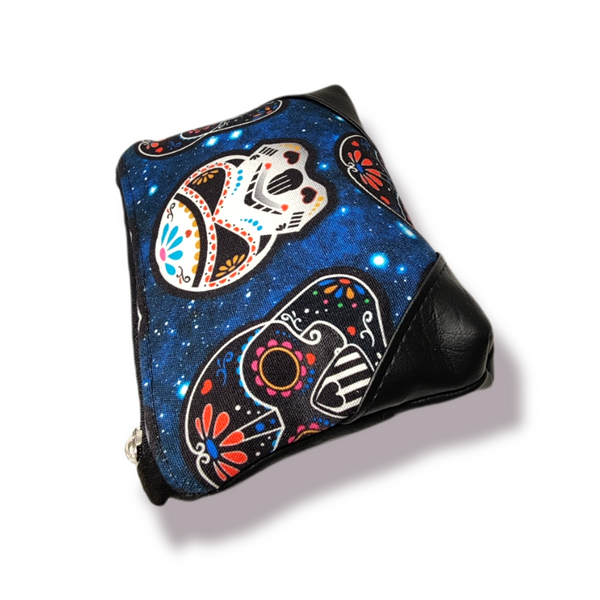 Blue Sugar Skulls Little Comfort Pouch