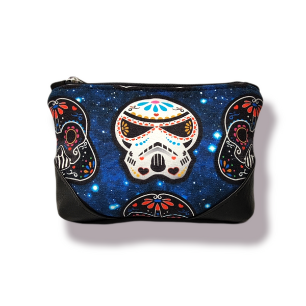 Blue Sugar Skulls Little Comfort Pouch