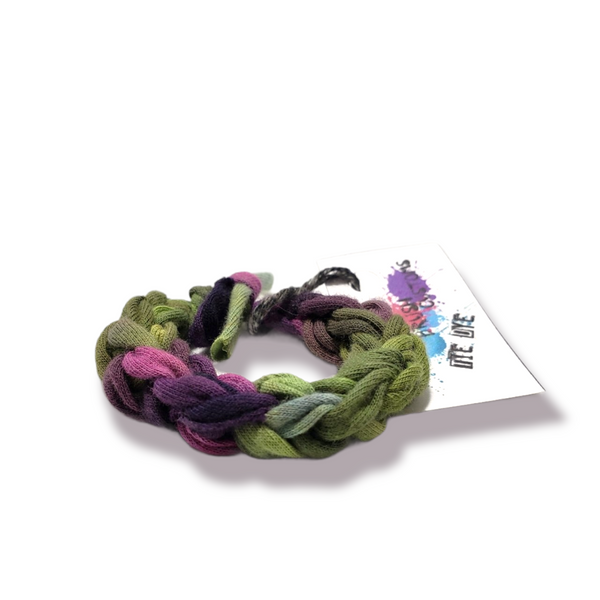 Kids Hand Knit Rainbow Tie Dye Galaxy Bracelet