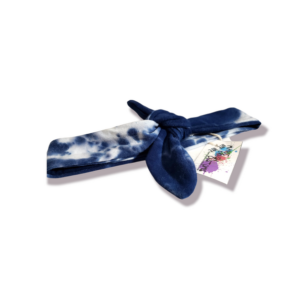 Indigo Dye Tie Knot Headband (Rockabilly)