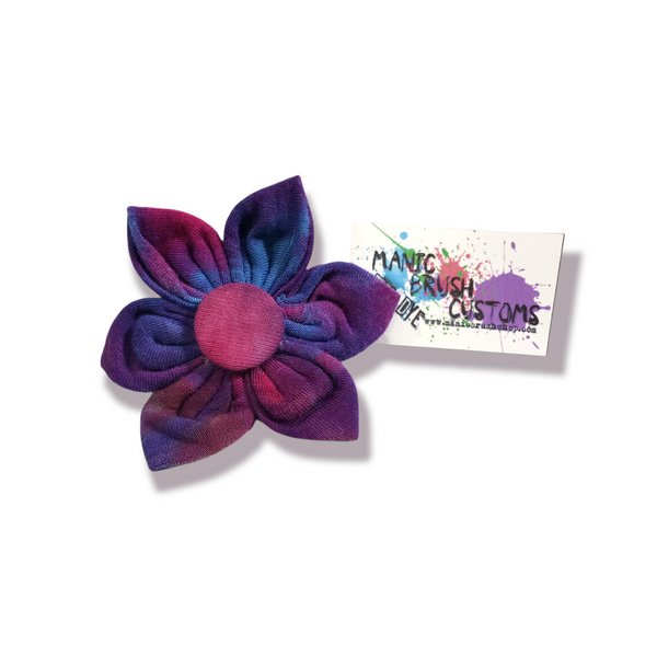 Tie Dye Flower Hair Clip