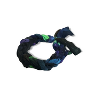 Hand Knit Rainbow Tie Dye Galaxy Bracelet