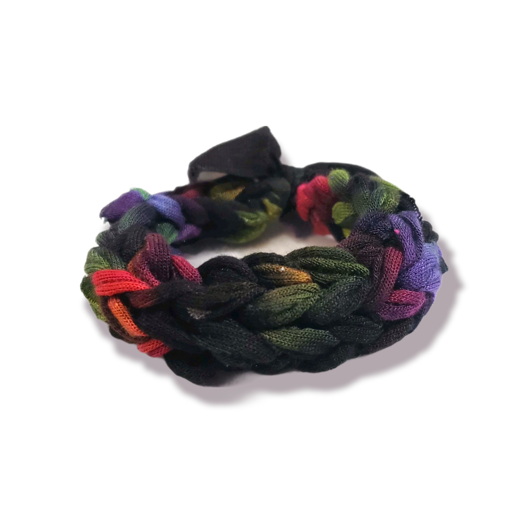 Hand Knit Rainbow Tie Dye Galaxy Bracelet