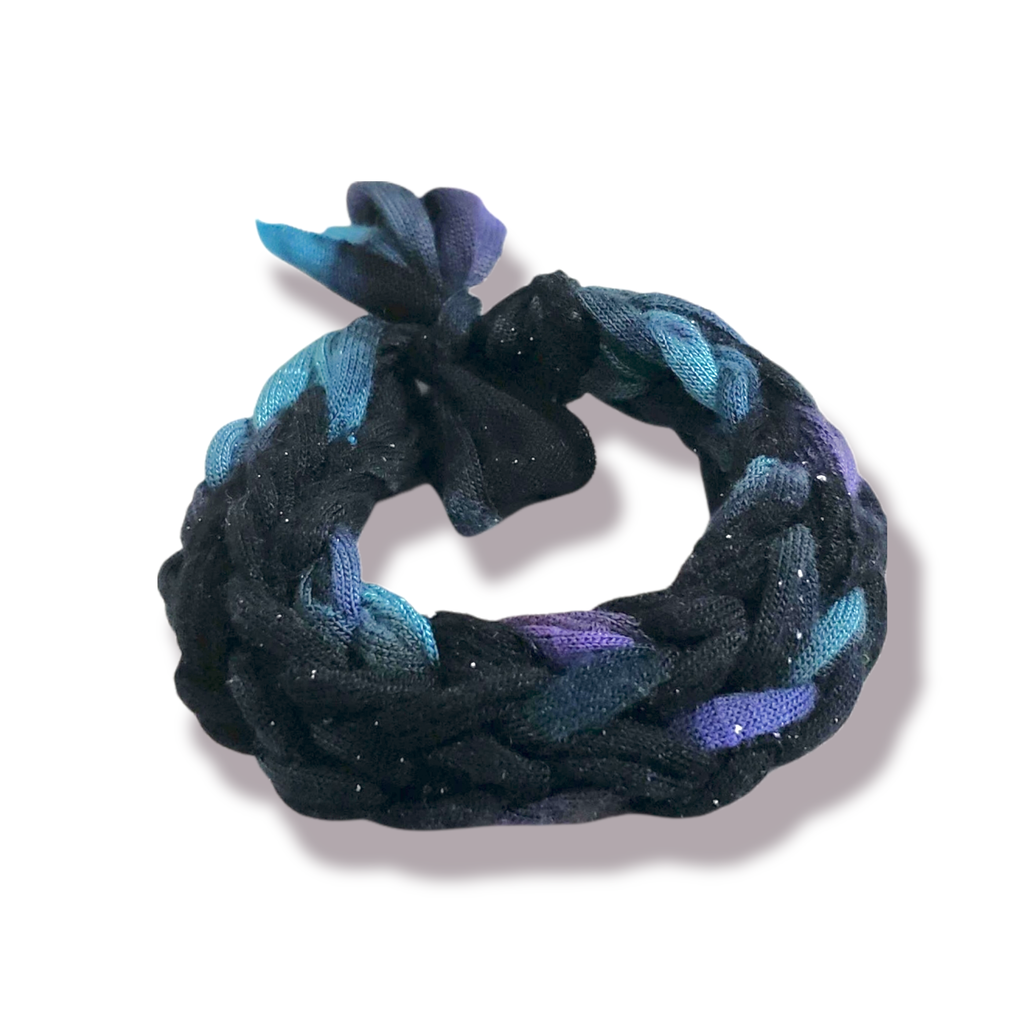Hand Knit Rainbow Tie Dye Galaxy Bracelet