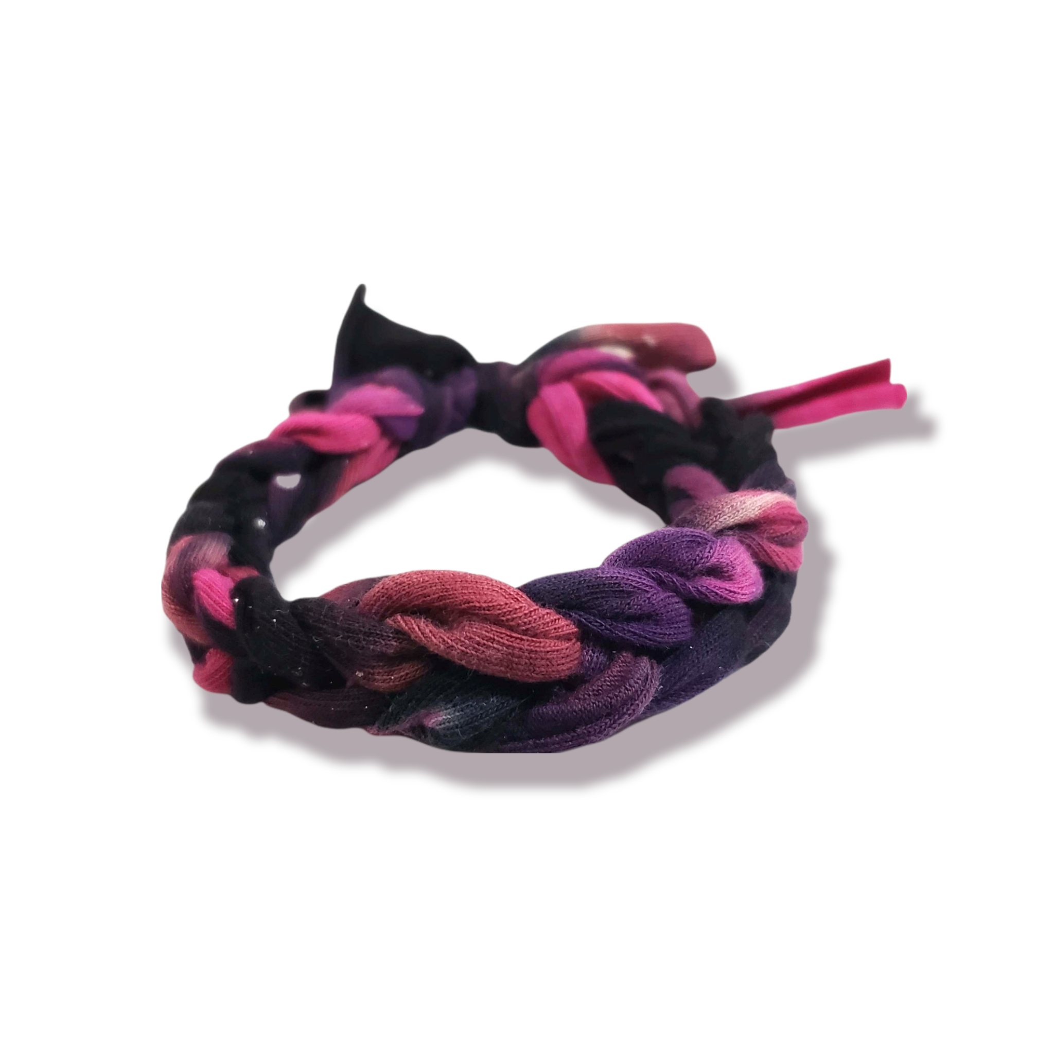 Hand Knit Rainbow Tie Dye Galaxy Bracelet
