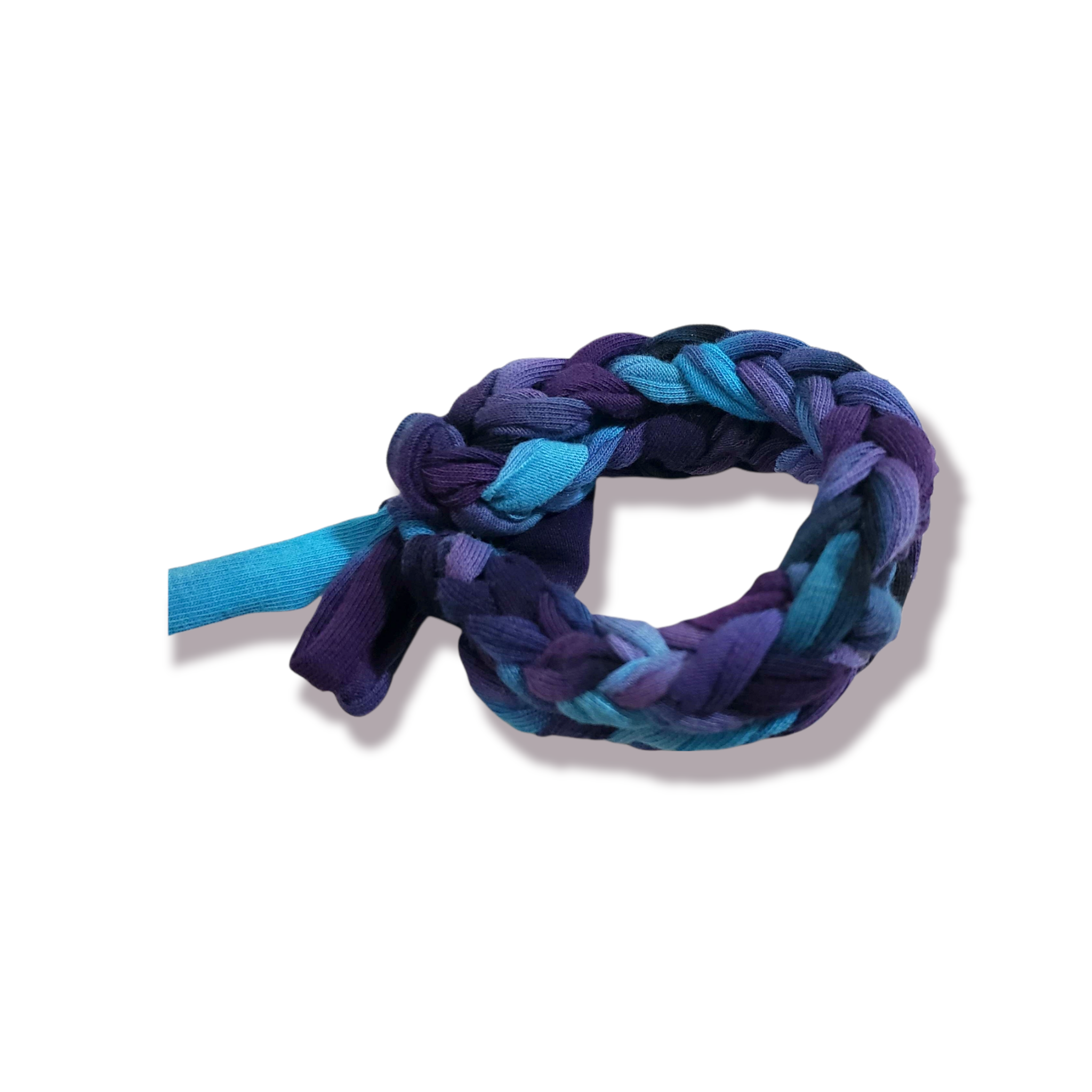 Hand Knit Rainbow Tie Dye Galaxy Bracelet