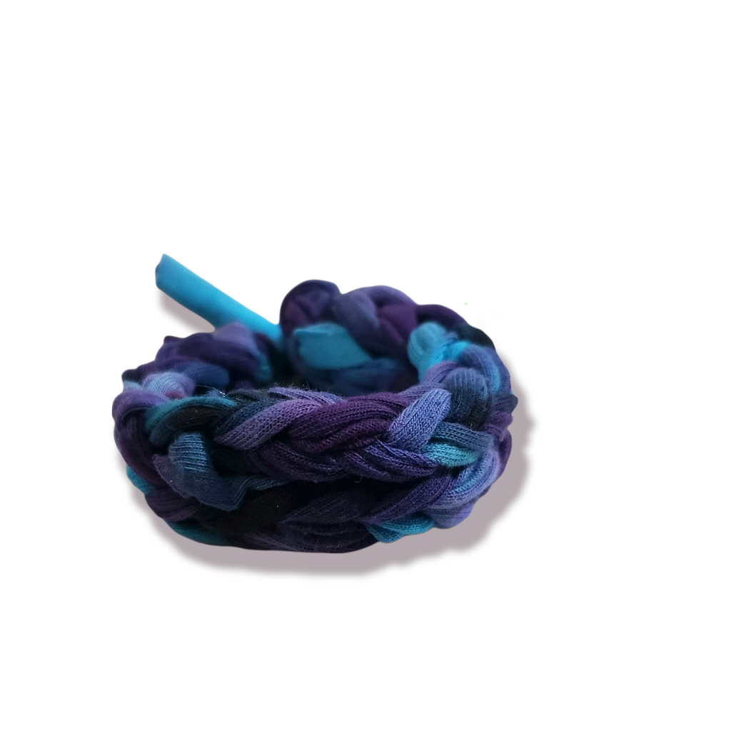 Hand Knit Rainbow Tie Dye Galaxy Bracelet