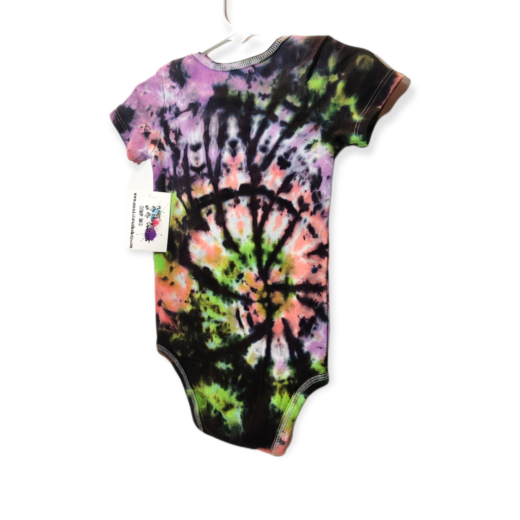 Nebula Spiral Galaxy Tie Dye Onesie 24 Months