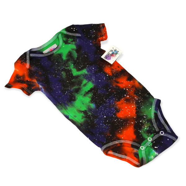Fright Galaxy Tie Dye Onesie 12 Months