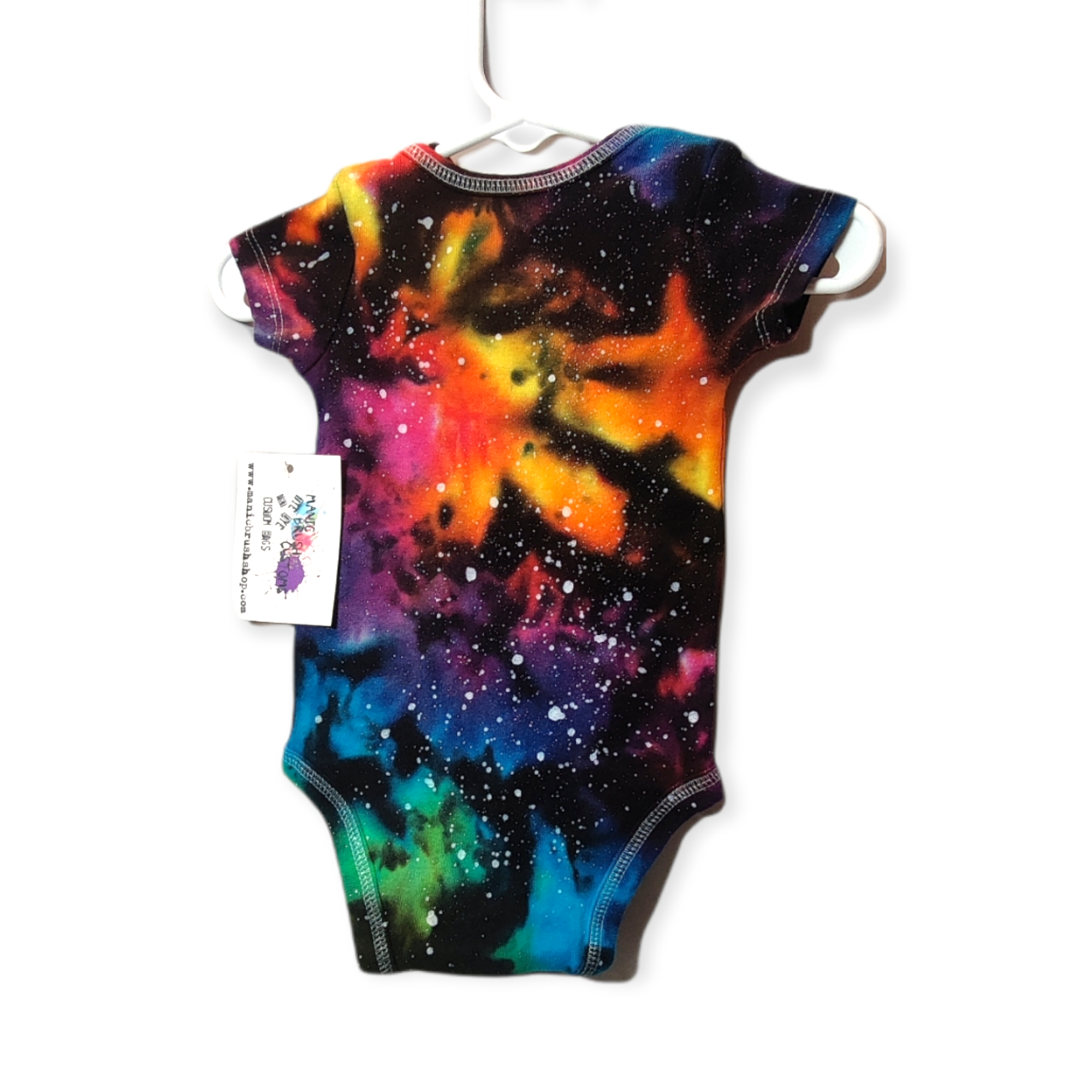 Reverse Rainbow Galaxy Tie Dye Onesie 3 Months