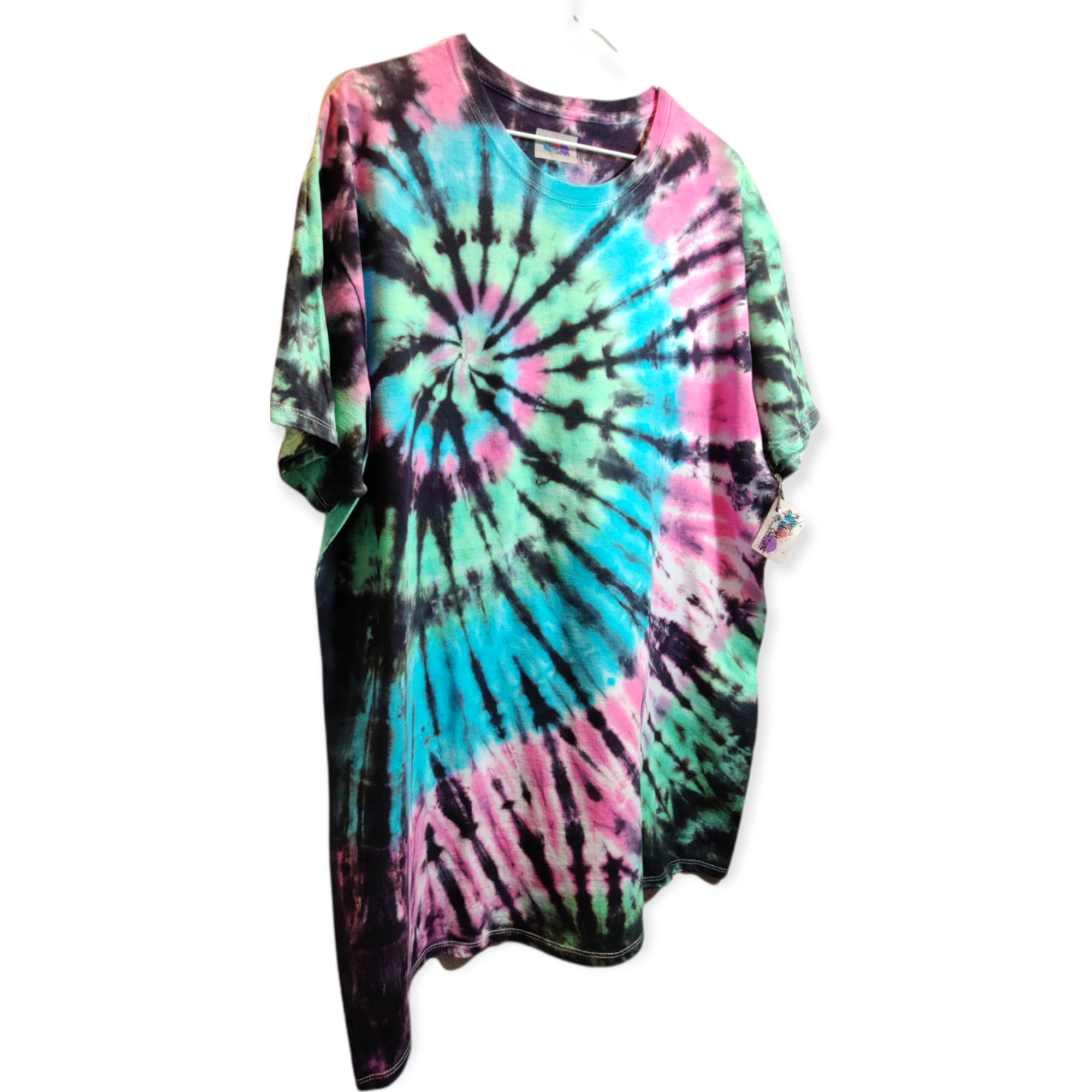 Cotton Candy Spiral Tie Dye T-Shirt XL