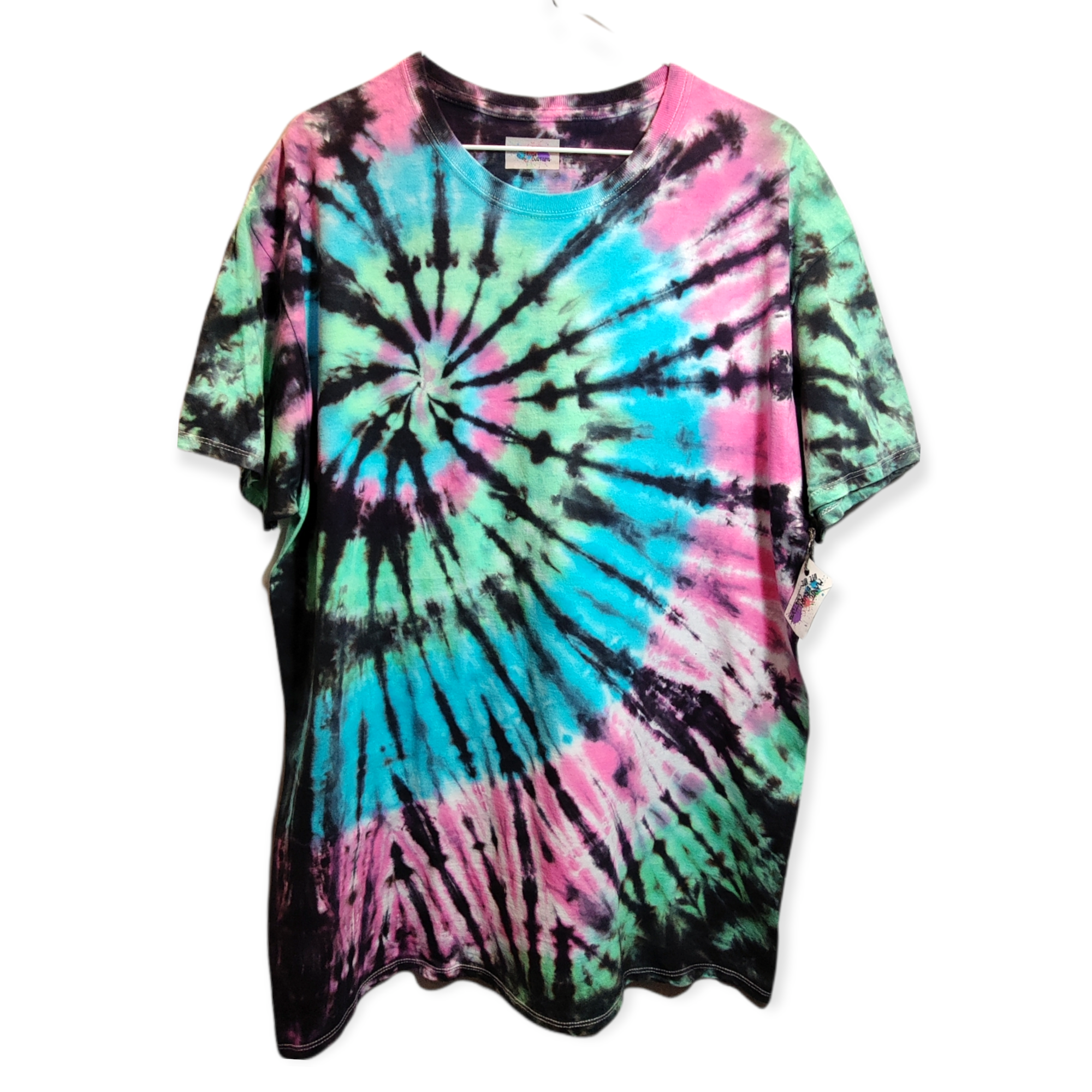 Cotton Candy Spiral Tie Dye T-Shirt XL