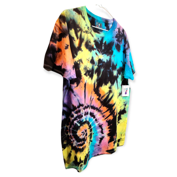 Pastel Spiral Galaxy Tie Dye T-shirt LARGE