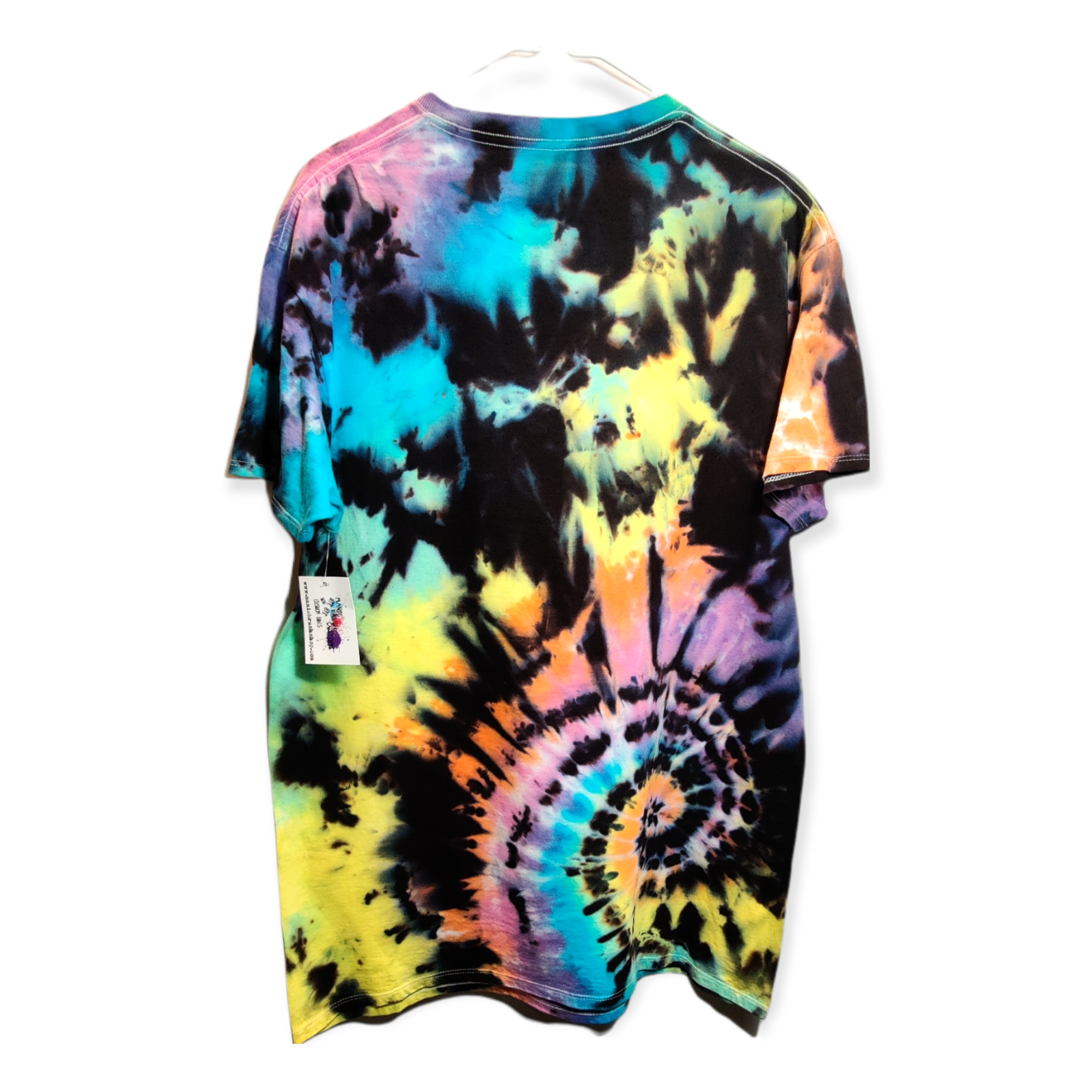 Pastel Spiral Galaxy Tie Dye T-shirt LARGE
