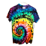 Rainbow Spiral Galaxy Tie Dye T-shirt SMALL