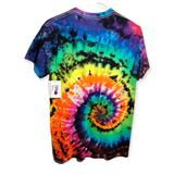 Rainbow Spiral Galaxy Tie Dye T-shirt SMALL
