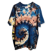 Muted Spiral Galaxy Tie Dye T-Shirt X-Large