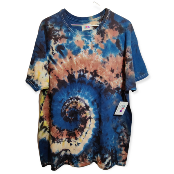 Muted Spiral Galaxy Tie Dye T-Shirt X-Large