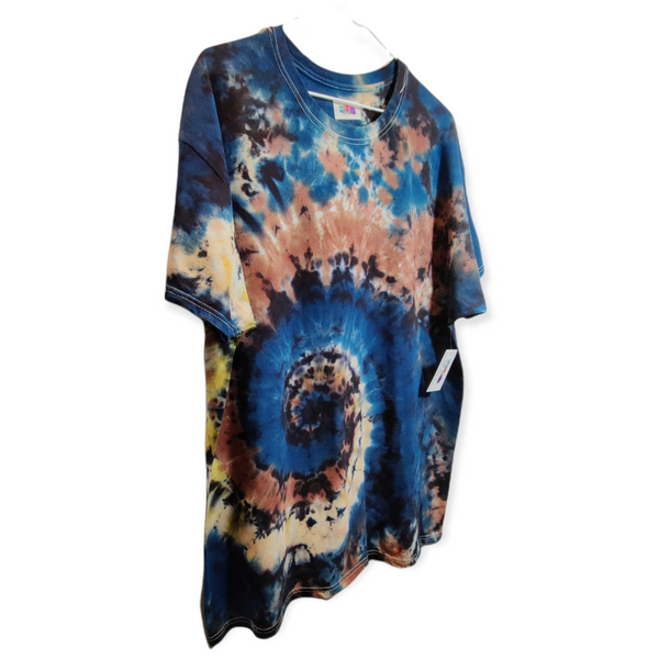 Muted Spiral Galaxy Tie Dye T-Shirt X-Large