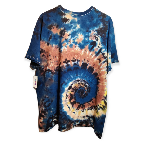 Muted Spiral Galaxy Tie Dye T-Shirt X-Large