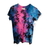 Women's Cut Scorpio Galaxy Tie Dye T-Shirt Small