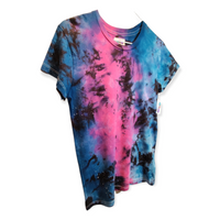 Women's Cut Scorpio Galaxy Tie Dye T-Shirt Small