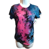 Women's Cut Scorpio Galaxy Tie Dye T-Shirt Small