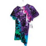 Women's Cut Galaxy Tie Dye T-Shirt Medium
