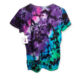 Women's Cut Galaxy Tie Dye T-Shirt Medium