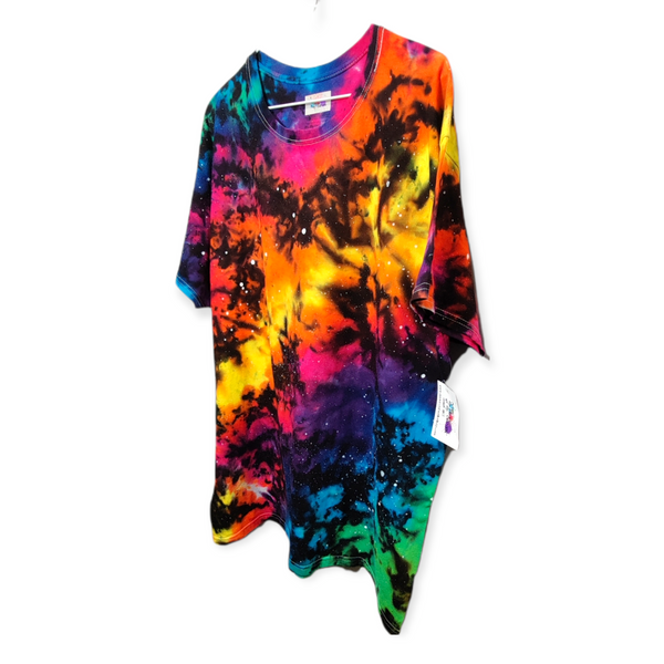 Reverse Rainbow Galaxy Tie Dye T-shirt XL