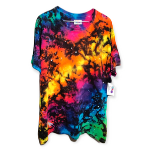 Reverse Rainbow Galaxy Tie Dye T-shirt XL