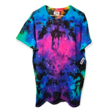 Double Sided Dual Rainbow Galaxy Tie Dye T-shirt XL