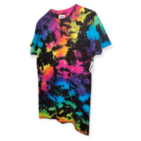 Reverse Rainbow Galaxy Tie Dye T-Shirt Small