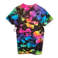 Reverse Rainbow Galaxy Tie Dye T-Shirt Small