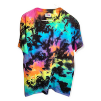 Pastel Rainbow Galaxy Tie Dye T-Shirt Large