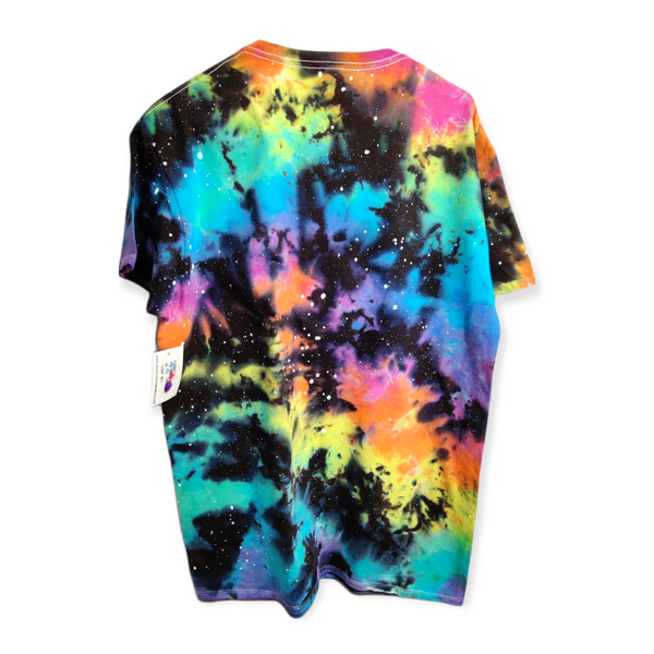 Pastel Rainbow Galaxy Tie Dye T-Shirt Large