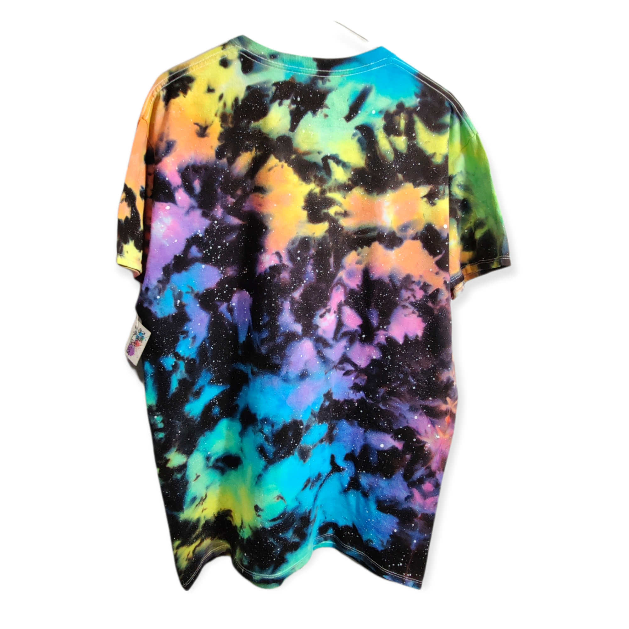Pastel Rainbow Galaxy Tie Dye T-Shirt Large