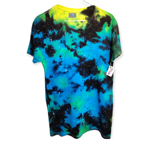 Blue Galaxy Tie Dye T-shirt MEDIUM