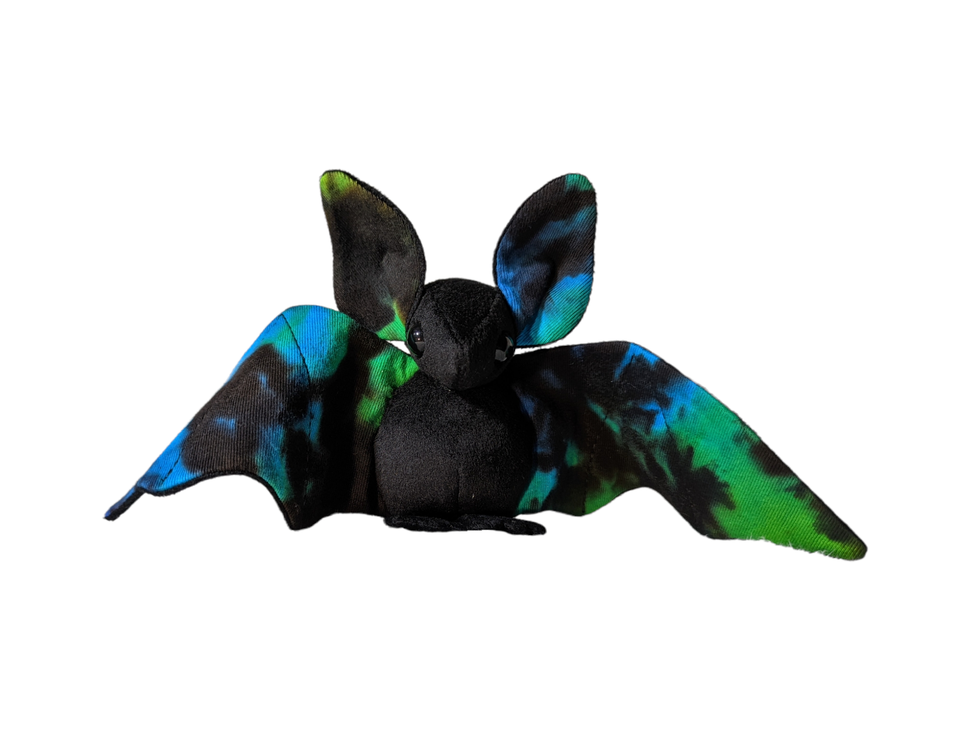 Small Tie Dye Blue Galaxy Bat Plushie