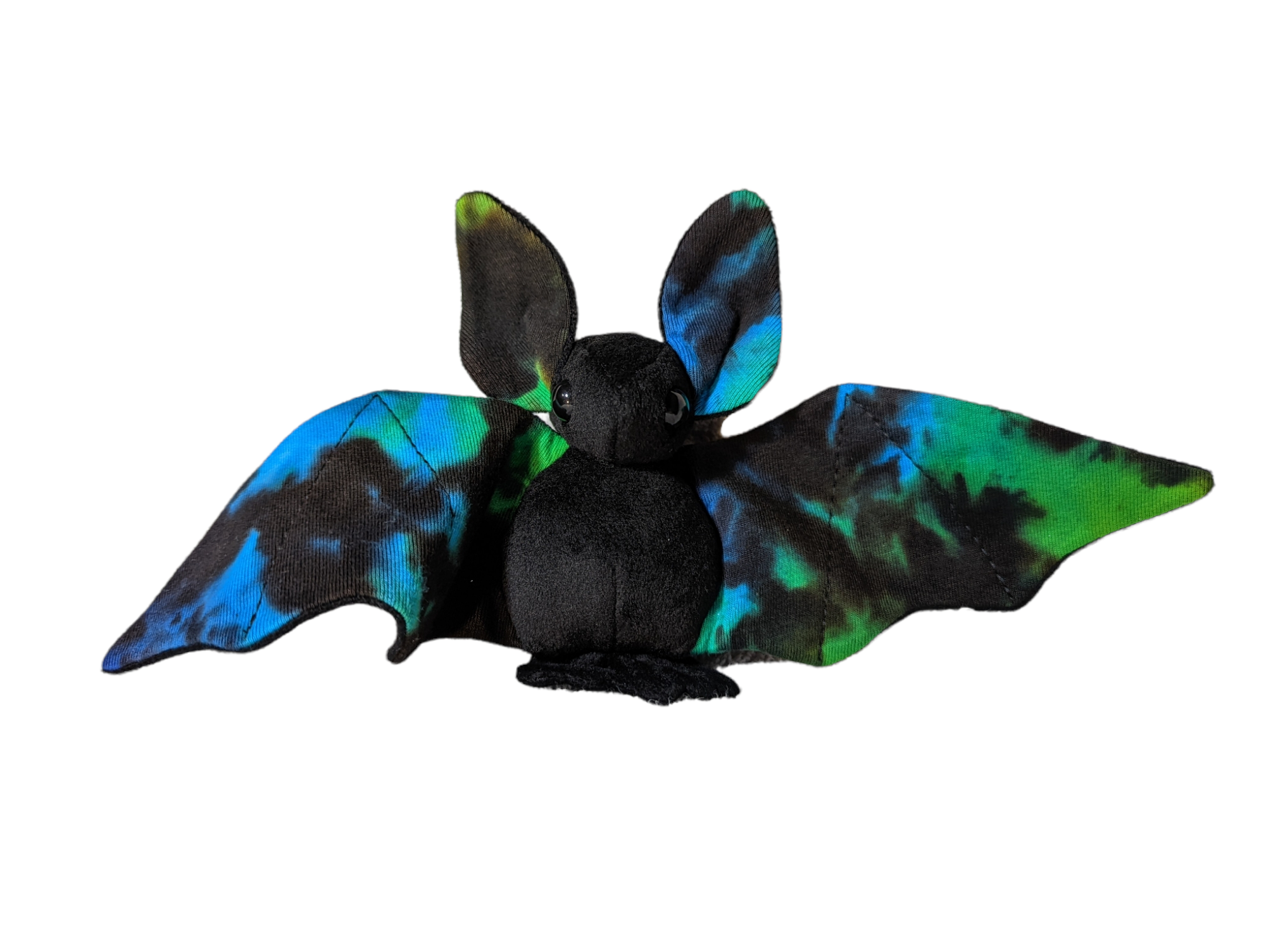 Small Tie Dye Blue Galaxy Bat Plushie