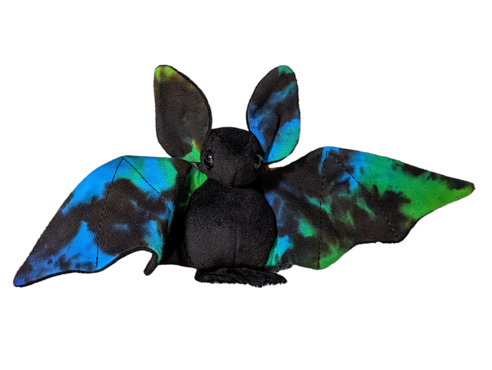 Small Tie Dye Blue Galaxy Bat Plushie