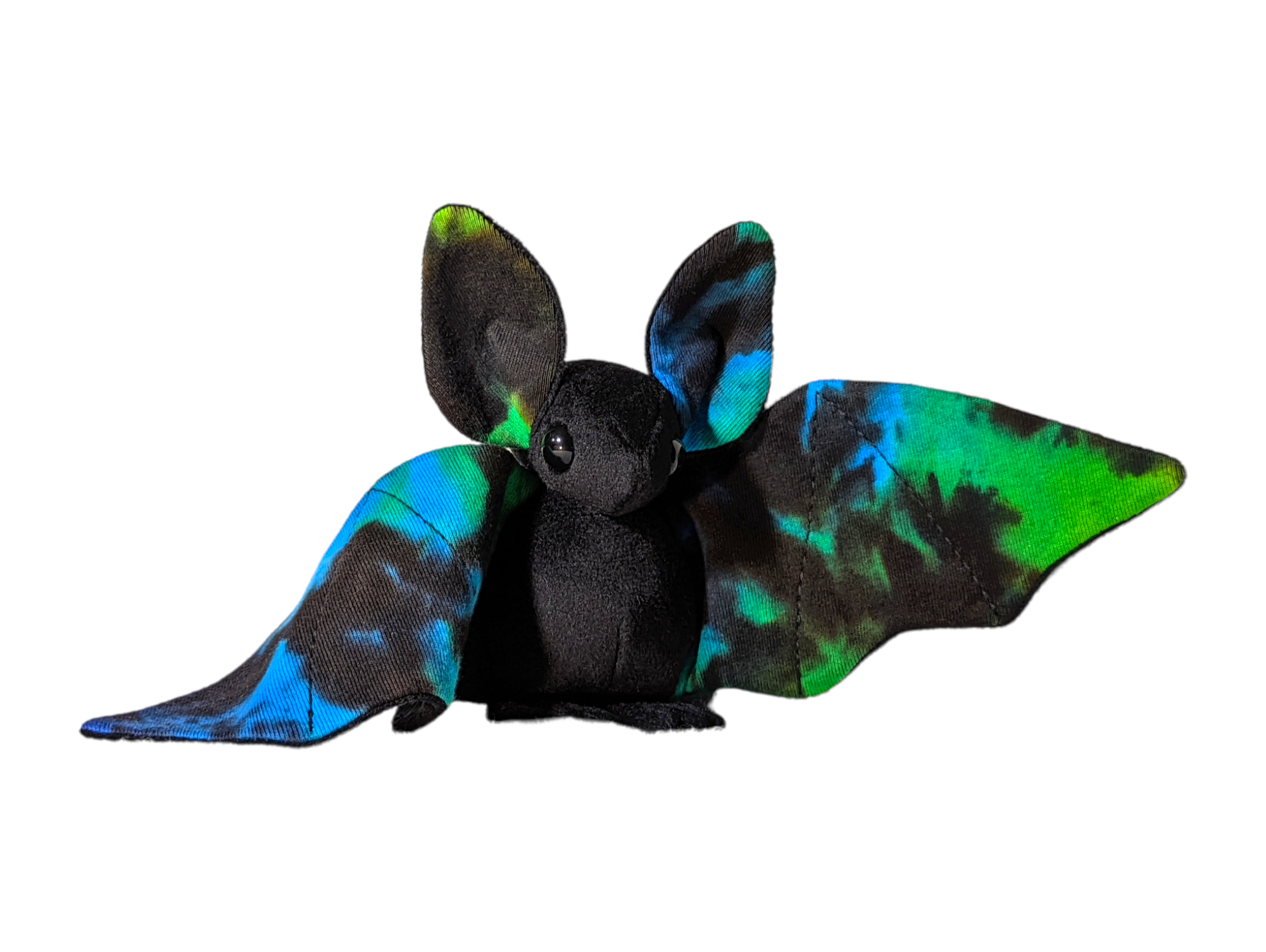 Small Tie Dye Blue Galaxy Bat Plushie