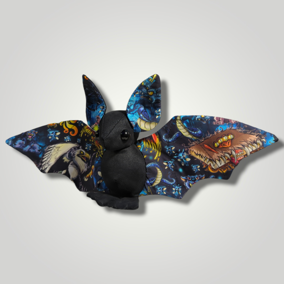 Medium Faux Suede Bat Plushie