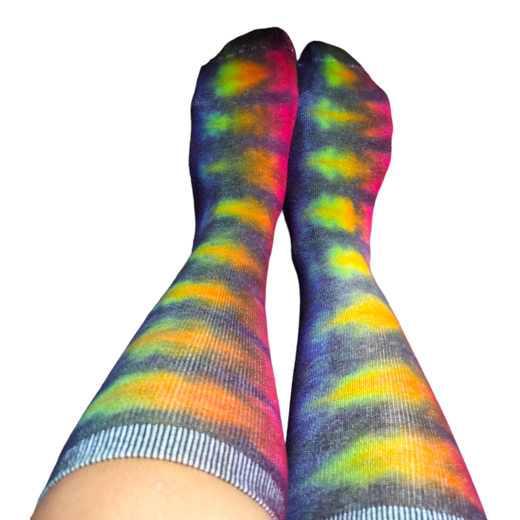 Tie Dye Crew Socks