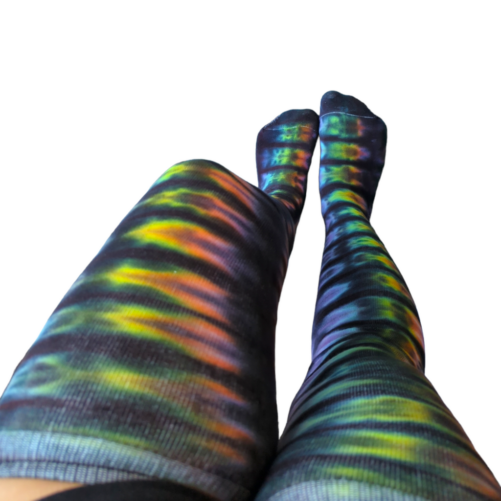 Tie Dye Extra Long Thigh High Socks