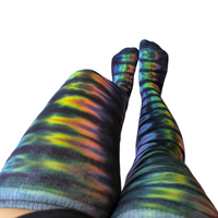 Tie Dye Extra Long Thigh High Socks